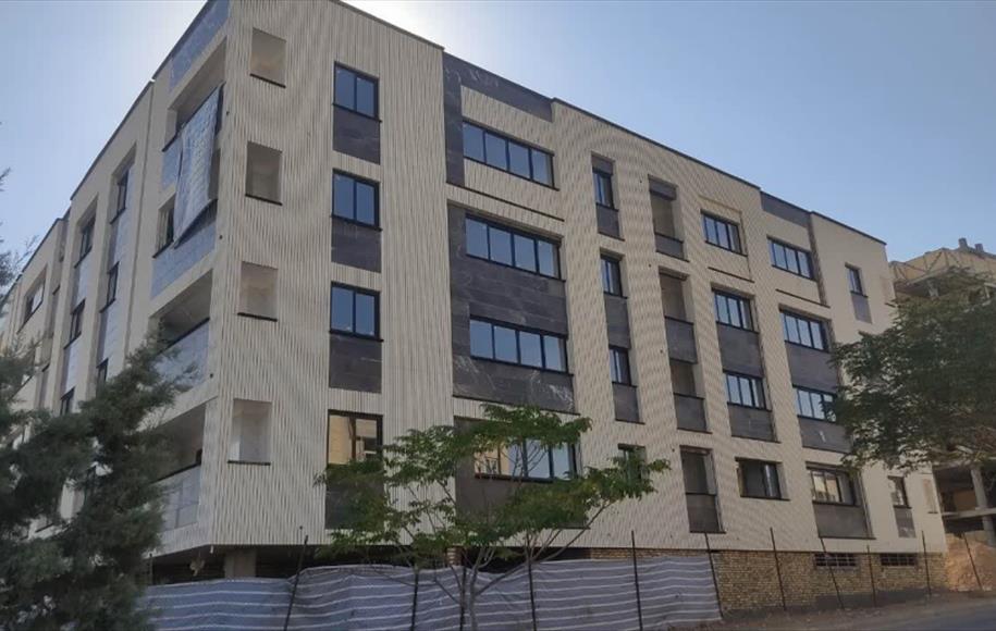 پروژه ۳۲ واحدی مهندس کریمی | اجرای پنجره دوجداره UPVC